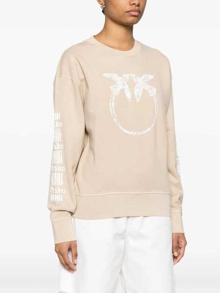 Hanorace Pinko Sweatshirts Beige Femei (BM 17393868) 3