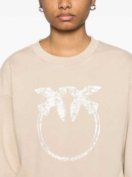 Hanorace Pinko Sweatshirts Beige Femei (BM 17393868) 5