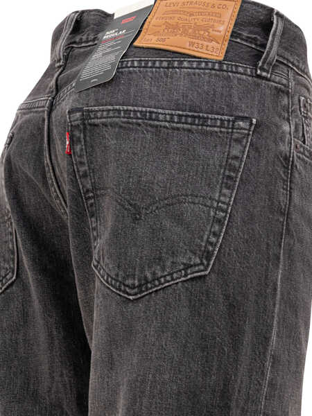 Blugi drepti Levis Jeans 505 Regular Selvedge Black Barbati (BM 17393886) 4