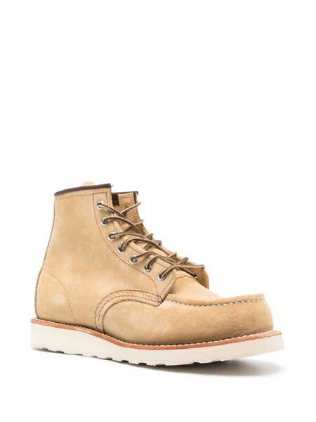 Ghete RED WING SHOES Classic Moc lace-up ankle boots Beige Barbati (BM 17393979) 2
