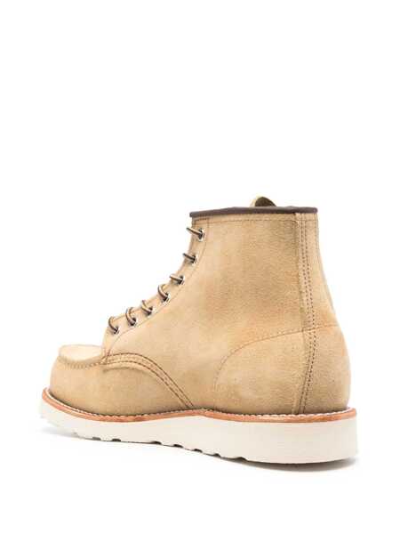 Ghete RED WING SHOES Classic Moc lace-up ankle boots Beige Barbati (BM 17393979) 3