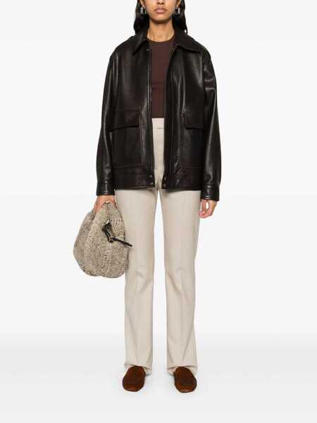 Pantaloni casual Max Mara Straight-leg trousers Beige Femei (BM 17394042) 2