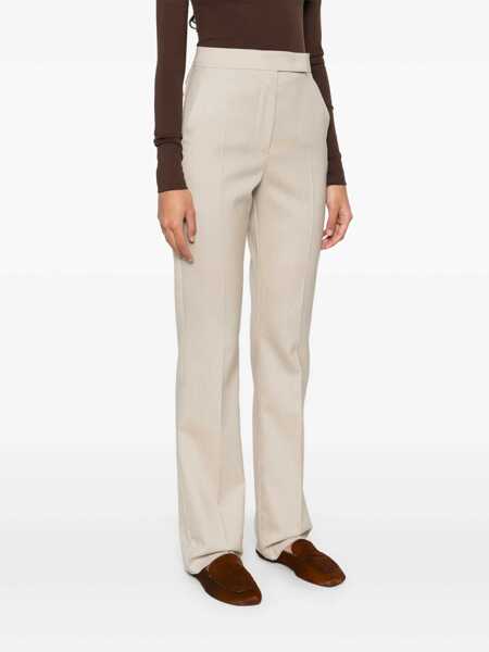 Pantaloni casual Max Mara Straight-leg trousers Beige Femei (BM 17394042) 3