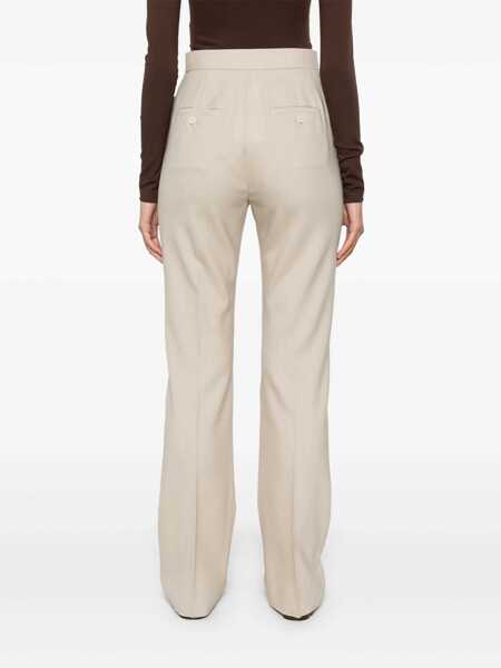 Pantaloni casual Max Mara Straight-leg trousers Beige Femei (BM 17394042) 4