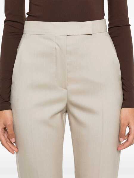Pantaloni casual Max Mara Straight-leg trousers Beige Femei (BM 17394042) 5
