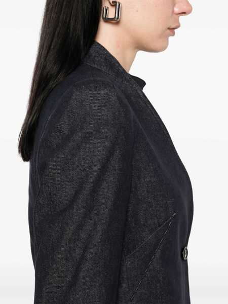 Sacouri Max Mara Denim-effect blazer Blue Femei (BM 17394069) 5