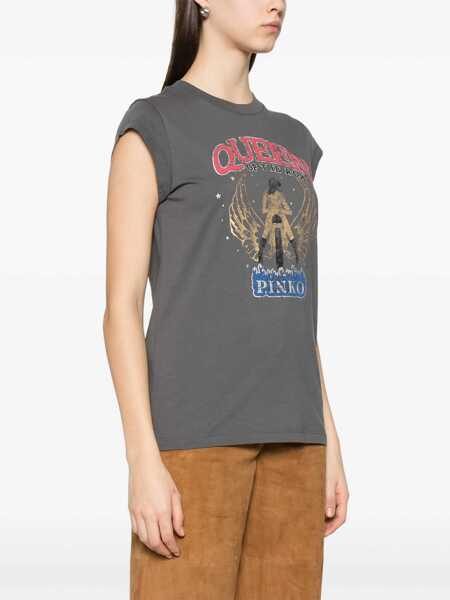 Tricouri Pinko T-shirts Grey Femei (BM 17394150) 3