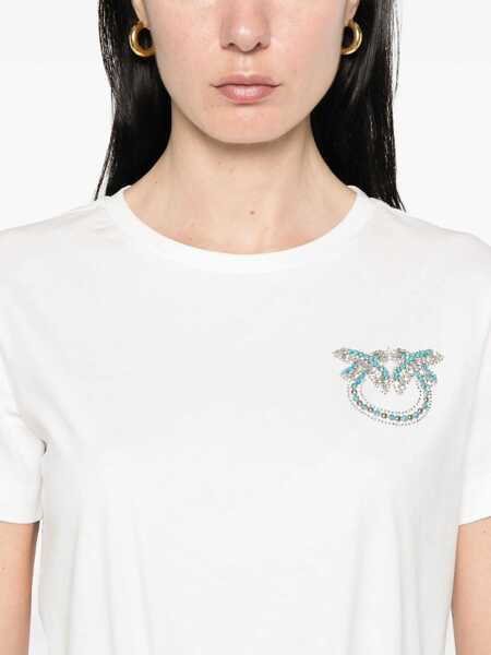 Tricouri Pinko T-shirts White Femei (BM 17394165) 5