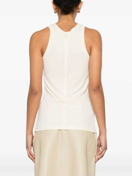 Bluze TOTME Viscose tank top White Femei (BM 17394198) 4