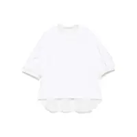 Tricouri Spun organza and cotton jersey t-shirt Femei