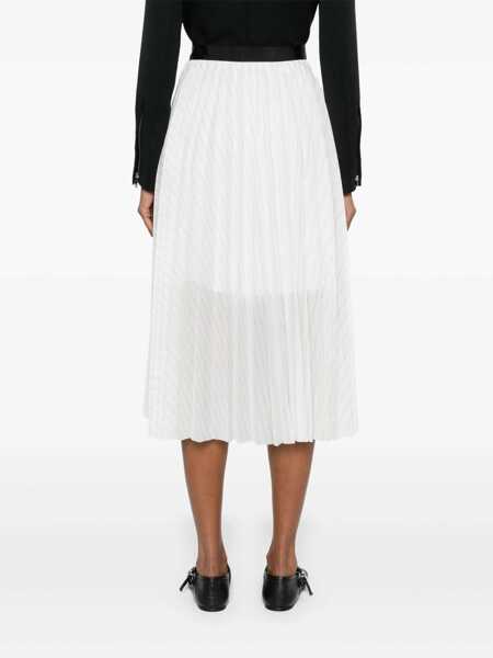 Fuste casual Sacai Pleated skirt White Femei (BM 17394417) 4