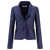 F.IT Satin single-breasted blazer Blue