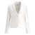 F.IT Satin single-breasted blazer White