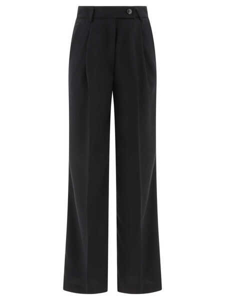 Pantaloni casual F.IT Tailored trousers with pressed crease Black Femei (BM 17395095) 1