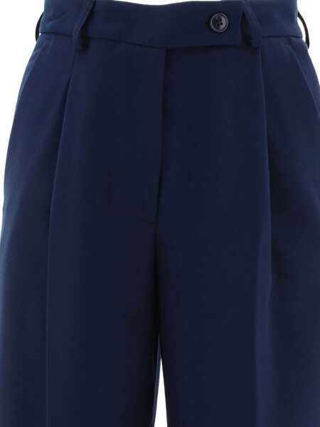 Pantaloni casual F.IT Tailored trousers with pressed crease Blue Femei (BM 17395113) 3