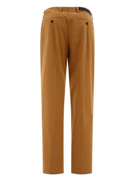 Pantaloni casual Alexander McQueen Tailored trousers with back logo Brown Barbati (BM 17395161) 2