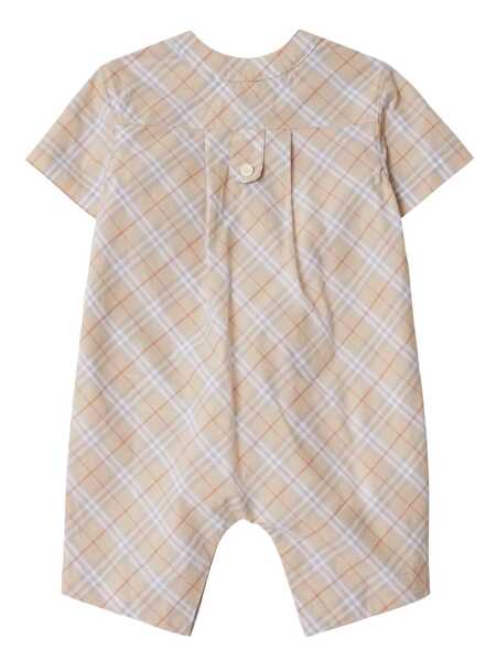 Treninguri Burberry Kids Check cotton playsuit Beige Baieti (BM 17395218) 2