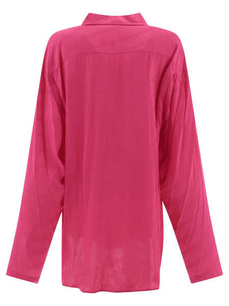 Camasi office Balenciaga Shirt with jacquard logo Fuchsia Femei (BM 17395251) 2