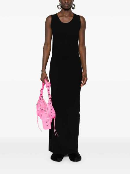 Rochii elegante Balenciaga Ribbed jersey sleeveless dress Black Femei (BM 17395281) 2