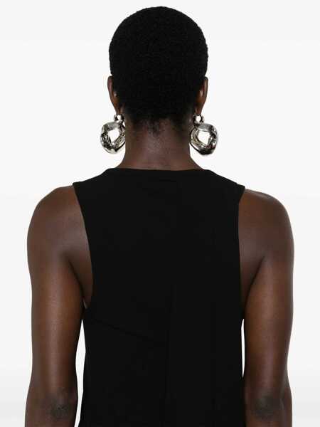 Rochii elegante Balenciaga Ribbed jersey sleeveless dress Black Femei (BM 17395281) 5