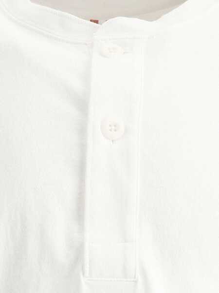 Tricouri Beams Plus Henley t-shirt set White Barbati (BM 17395338) 3