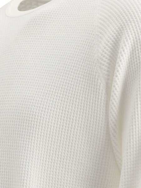 Tricouri Beams Plus Crew Thermal 30 t-shirt White Barbati (BM 17395341) 4