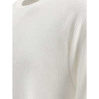 Pulovere casual pentru Barbati - Pulovere casual Beams Plus Knitwear White Barbati (BM 17395341) - B-mall.ro