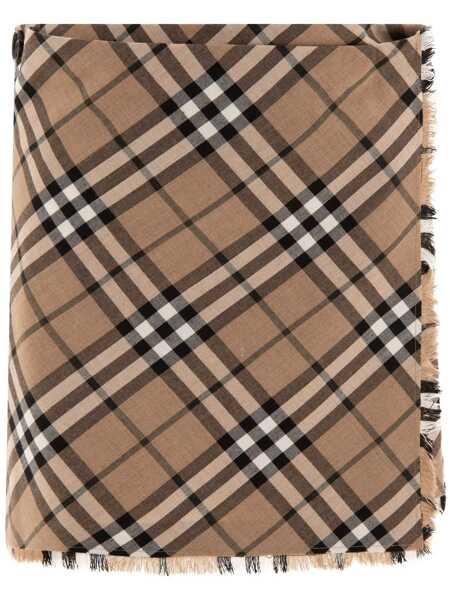 Fuste casual Burberry Check wool blend mini kilt Beige Femei (BM 17395587) 1