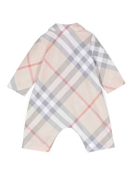 Treninguri Burberry Kids Check cotton playsuit Beige Fete (BM 17395653) 2