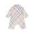 Burberry Kids Check cotton playsuit Beige