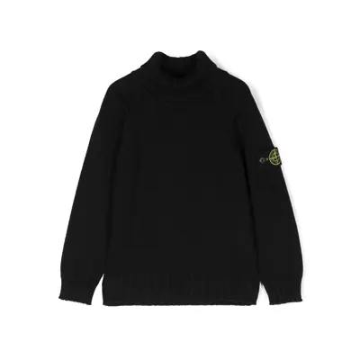 Stone Island Junior Pulovere "Compass" turtleneck sweater