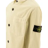 Camasi pentru Baieti - Camasi casual Stone Island Junior Corduroy overshirt Green Baieti (BM 17395707) - B-mall.ro