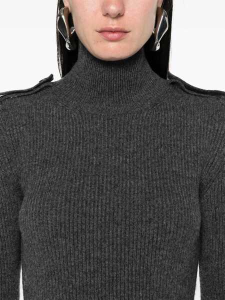 Rochii elegante Alexander McQueen Ribbed mini dress Grey Femei (BM 17395827) 5