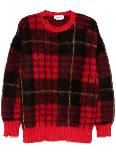 Pulovere Alexander McQueen Tartan Distressed sweater Red Barbati (BM 17395833) 1