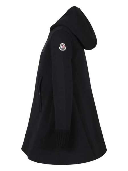 Rochii lungi Moncler Dress with crystal logo Black Fete (BM 17395980) 3