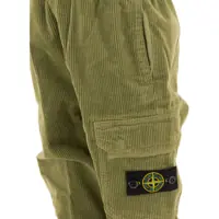 Pantaloni casual pentru Baieti - Pantaloni casual Stone Island Junior Corduroy trousers Green Baieti (BM 17395989) - B-mall.ro