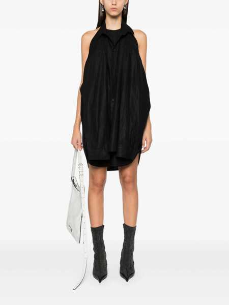Rochii elegante Balenciaga Suspended shirt-effect dress Black Femei (BM 17396016) 2