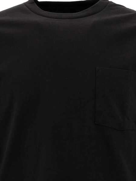 Tricouri Beams Plus Pocket T-shirt Black Barbati (BM 17396319) 4