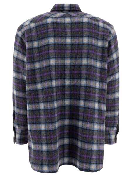 Camasi casual Beams Plus Western shirt Purple Barbati (BM 17396328) 2