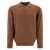 Beams Plus Wool polo sweater Brown