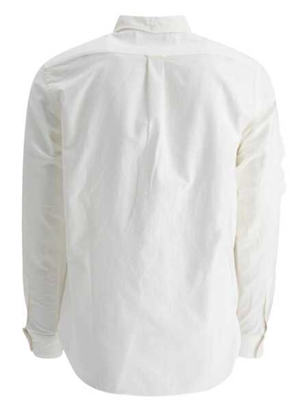 Camasi casual Beams Plus BD Oxford Shirt White Barbati (BM 17396445) 2