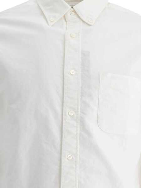 Camasi casual Beams Plus BD Oxford Shirt White Barbati (BM 17396445) 3