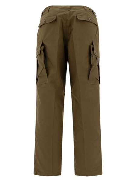 Pantaloni casual Beams Plus Cargo trousers Green Barbati (BM 17396472) 2