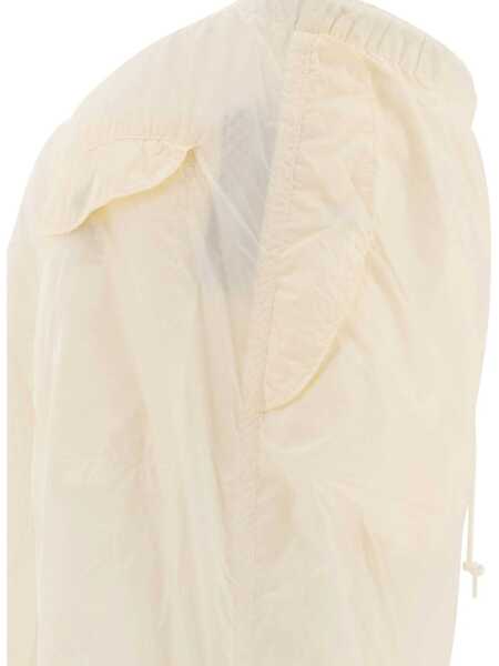 Pantaloni casual Beams Plus MIL Over trousers White Barbati (BM 17396487) 4