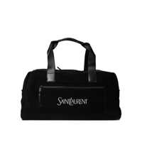 Genti de voiaj Saint Laurent Borsone con zip con logo jacquard
