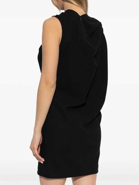 Rochii elegante Alexander McQueen Knotted detail mini dress Black Femei (BM 17396973) 4