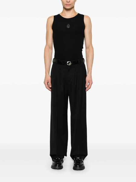 Tricouri Alexander McQueen T-shirts Black Barbati (BM 17397108) 2