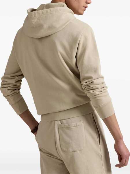 Bluze de trening Ralph Lauren Cotton loopback hoodie Grey Barbati (BM 17397183) 4