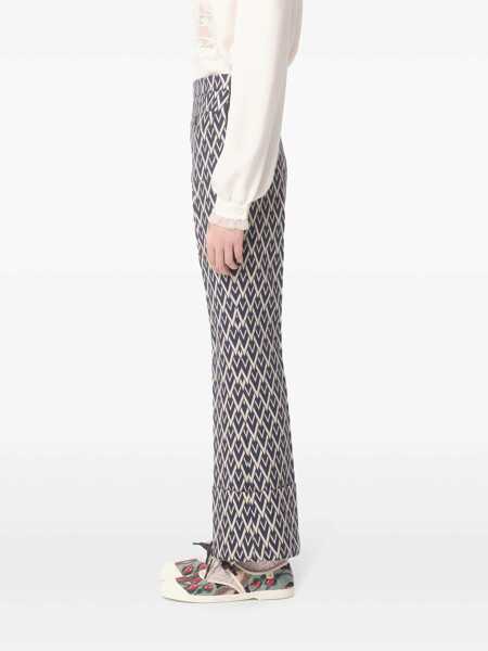 Pantaloni casual Valentino Garavani Wool pants Blue Femei (BM 17397258) 4