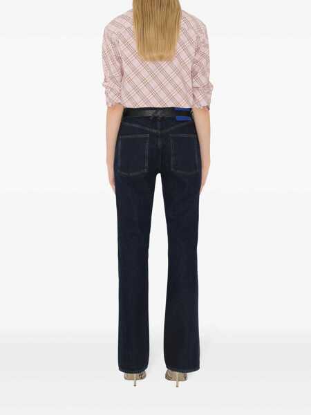Blugi drepti Burberry High rise bootcut jeans Blue Femei (BM 17397279) 4